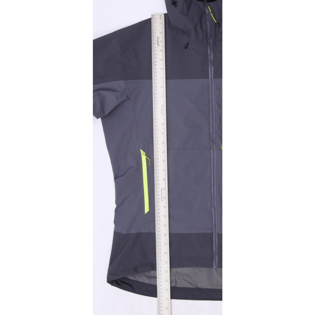 Mens Arc'teryx Jacket Gray Waterproof Hooded Gore-Tex Full Zip Large