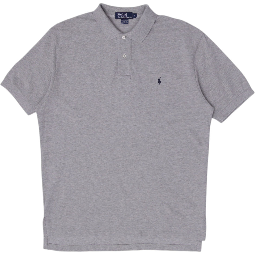Mens Polo Ralph Lauren T-Shirt Gray Short Sleeve Classic Size L