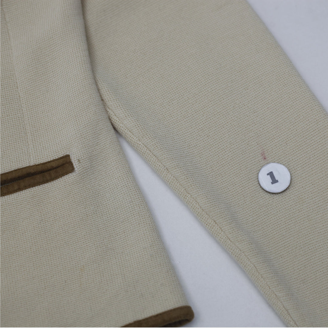 Vintage Ladies Ralph Lauren Cardigan Cream Wool Buttoned Contrast Trim Size XL | Migration_Knitwear & Sweater | Fashion Rerun