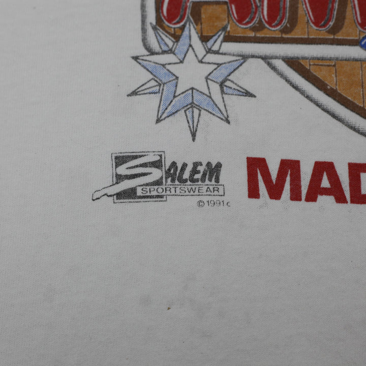 Vintage 90s Salem Sportswear USA Dream Team Caricature T-Shirt Made in USA Sz XL