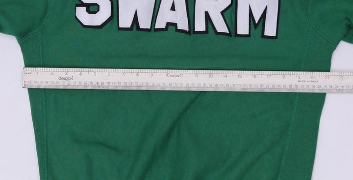 Vintage Champion Reverse Weave Green SWARM Sweatshirt Made In USA X-Large
