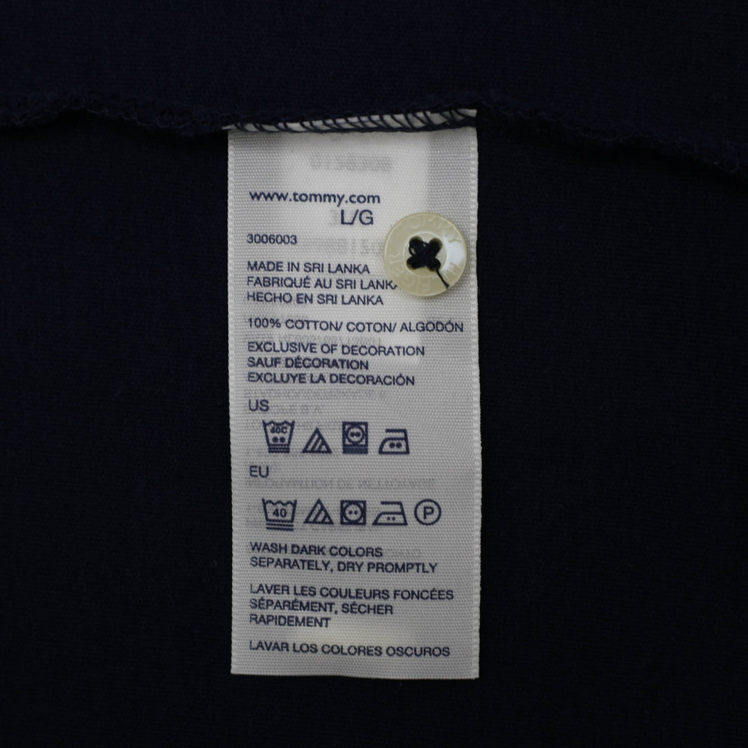 Mens Tommy Hilfiger Classic Fit Navy Polo T-Shirt Size L