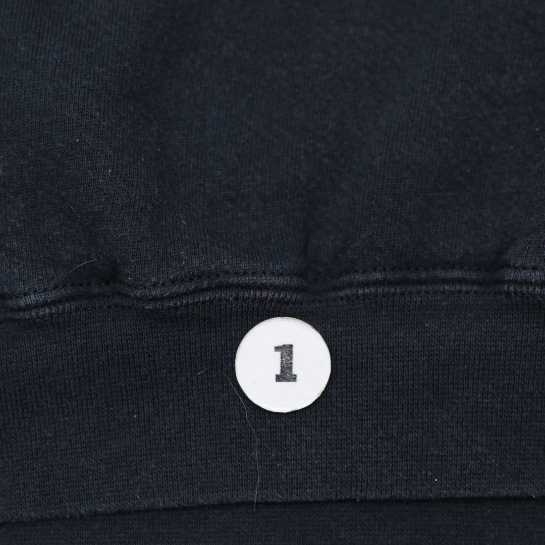 Vintage Embroidered Nike Center Swoosh Logo Black Pullover Hoodie Made In USA | Migration_Hoodies - View 6 | Fashion Rerun