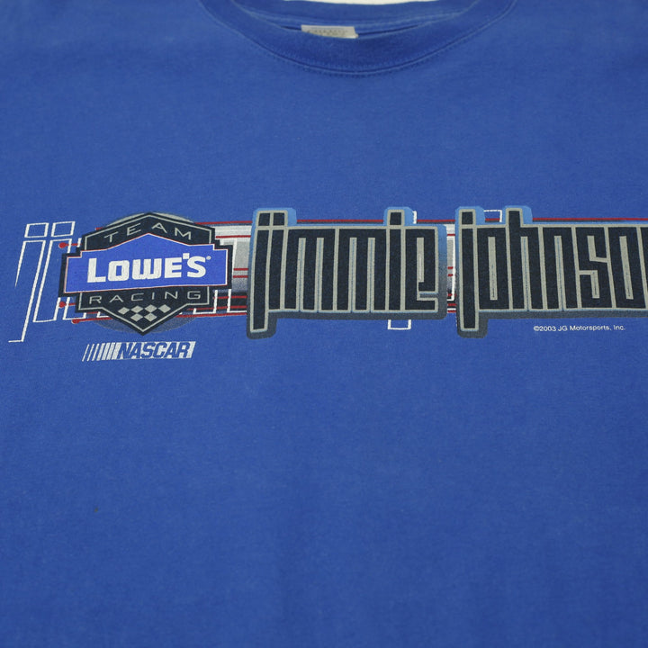Vintage Mens Gildan NASCAR Jimmie Johnson T Shirt XL Lowe's Racing 48 Size XL