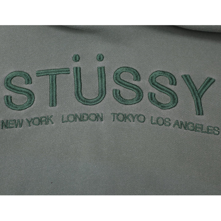 Stussy Embroidered Logo Streetwear Pullover Hoodie Size 14 | Migration_Hoodies SW COLLECTION - Alternate View | Fashion Rerun