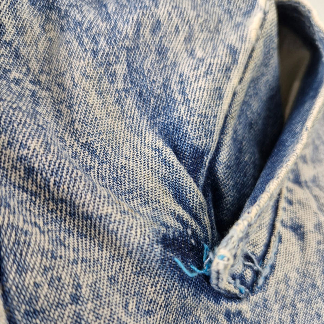 Vintage Hang Lee Sherpa Fleece Lined Denim Jacket Distressed - Fashion Rerun Vintage Migration_Jacket