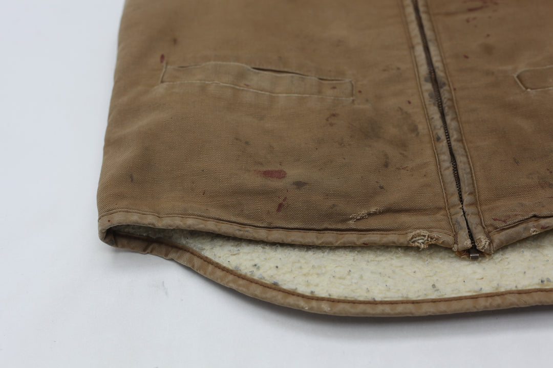 Vintage Carhartt Sherpa Fleece Lined Full Zip Work Vest | Migration_Vests - Alternate View | Fashion Rerun
