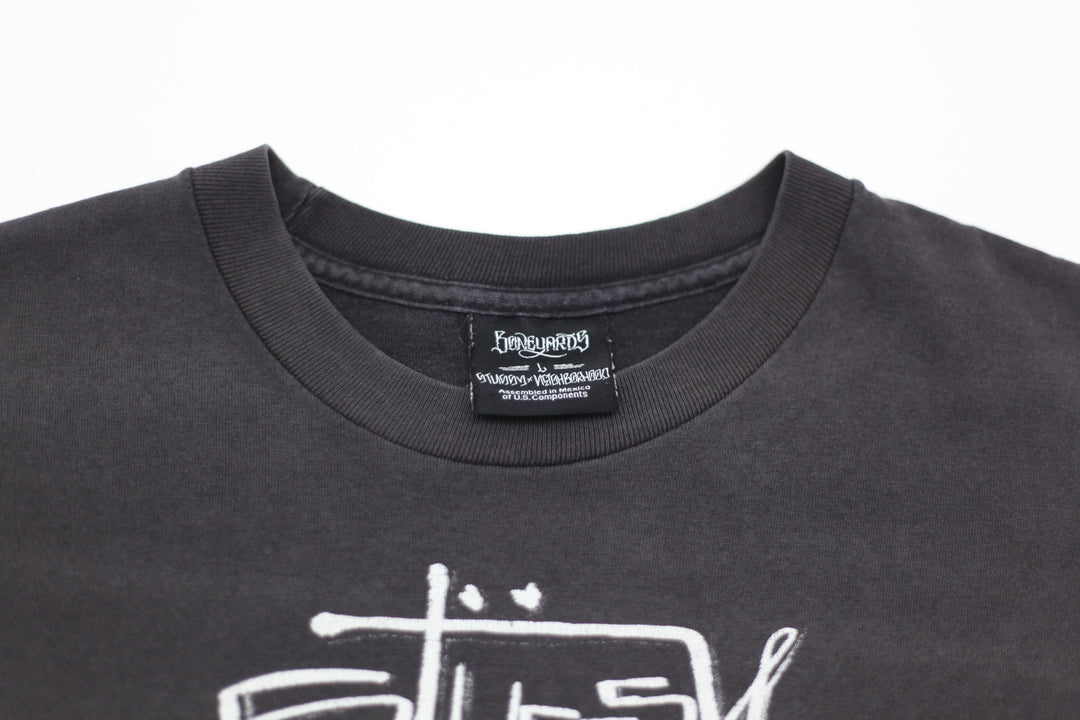 Stussy Neighborhood Owl T-Shirt Black Boneyards L
