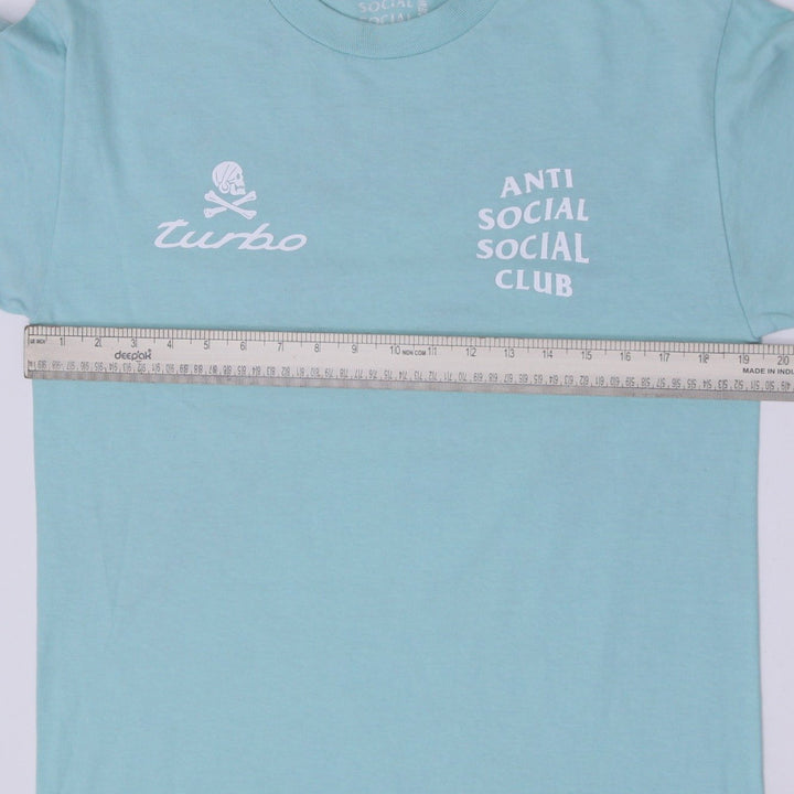 Mens ASSC x Neighborhood Turbo Made In USA Mint Green T-Shirt Size M