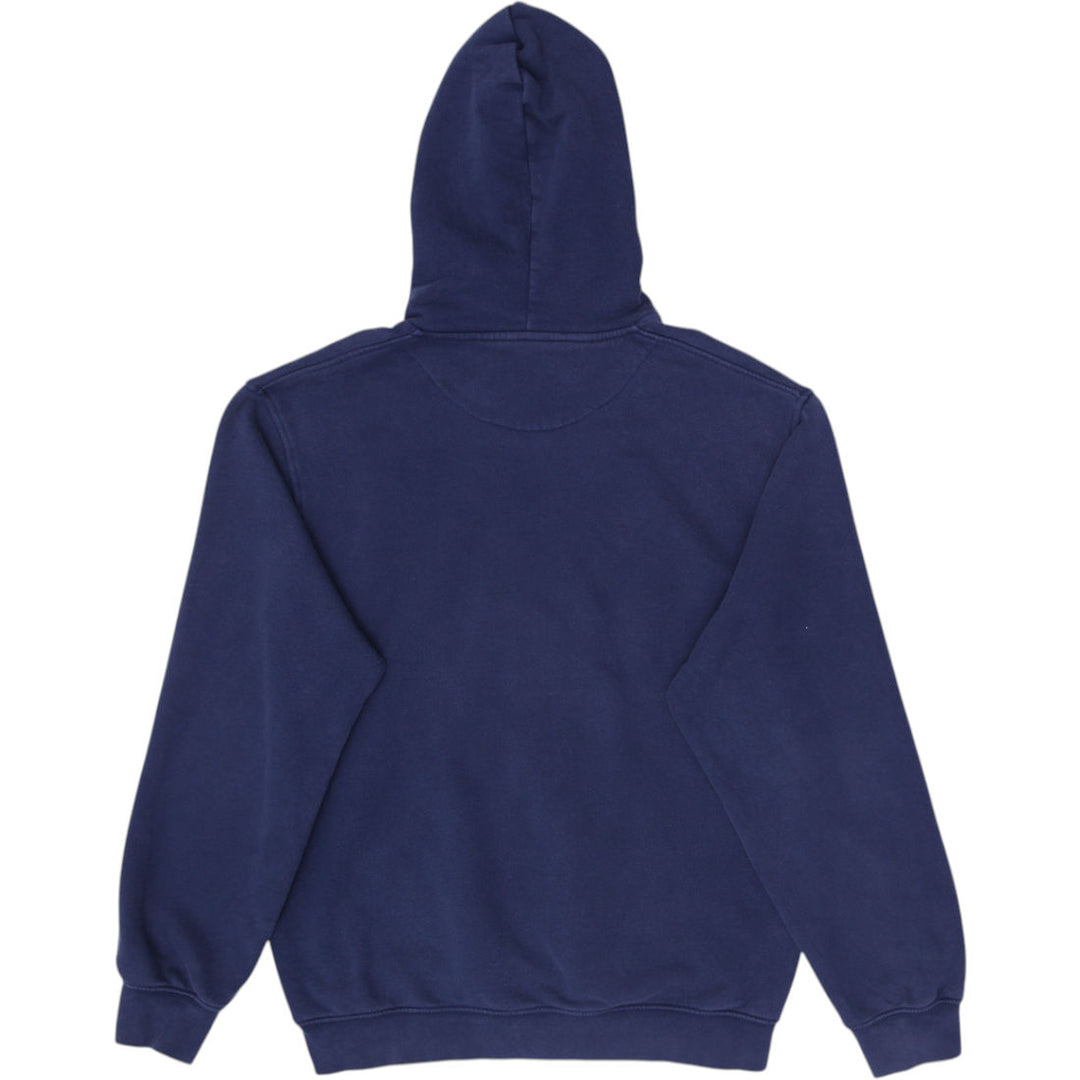 Vintage Mens Nike Hoodie Navy Blue Sweatshirt Swoosh Logo Pullover Size L