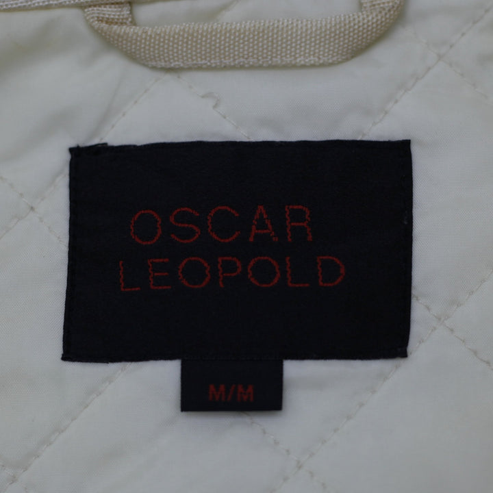 Vintage Mens Oscar Leopold Moto Bomber Custom Garage Racing Jacket Size M