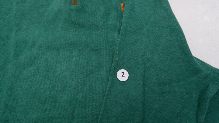 Mens Polo Ralph Lauren Sweater Green 1/4 Zip Cotton Knitwear