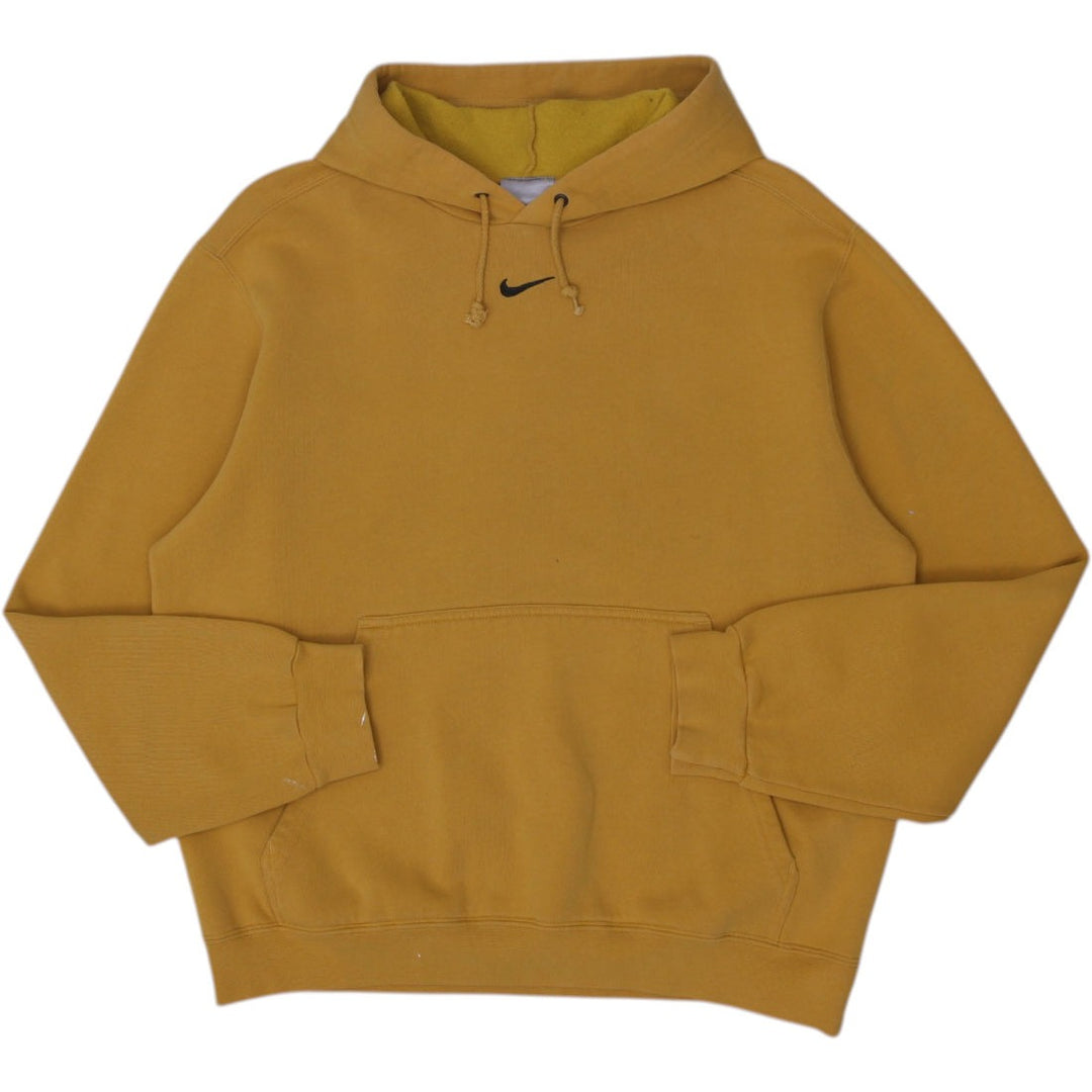 Vintage Nike Center Swoosh 2000s Pullover Yellow Hoodie Size M | Migration_Hoodies | Fashion Rerun