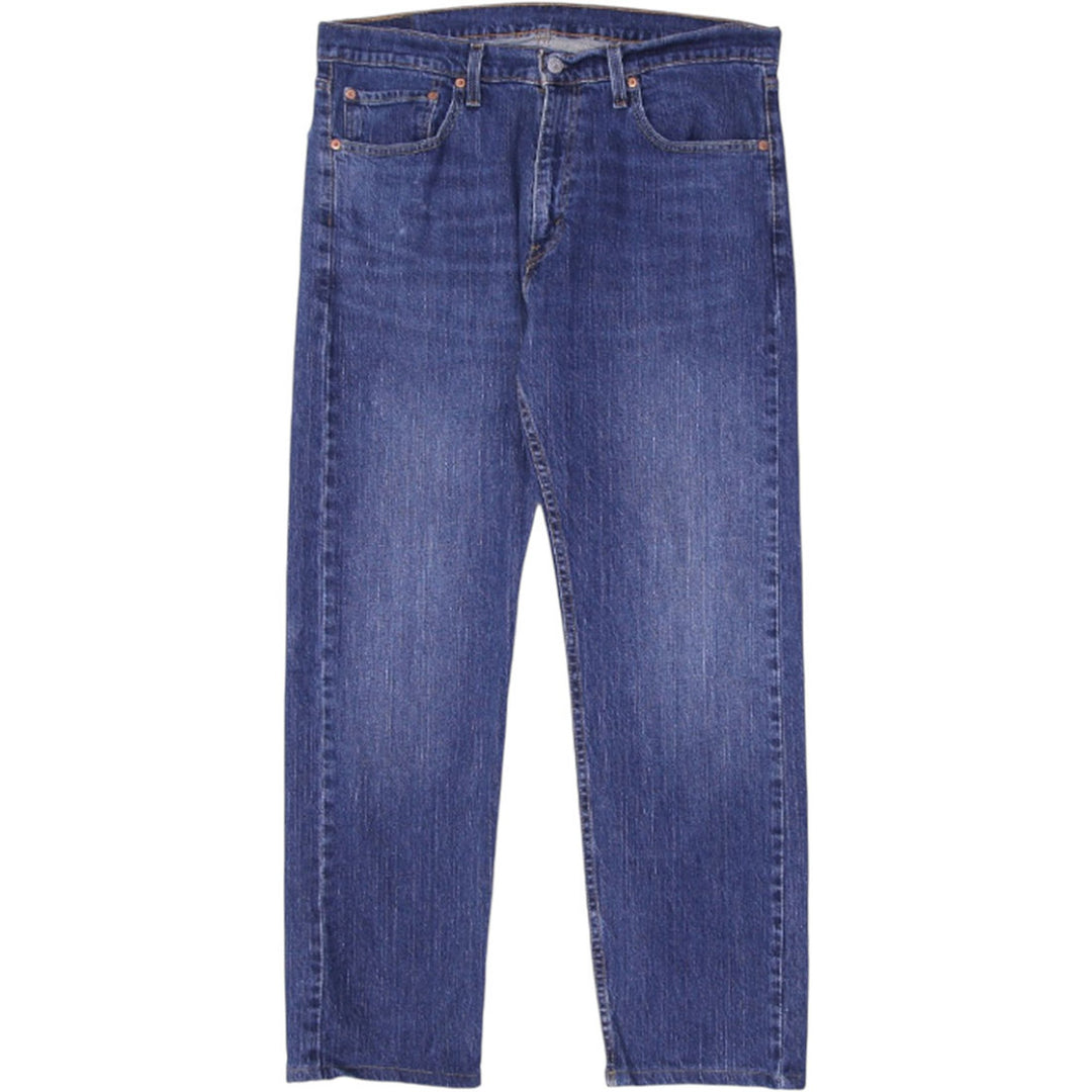 Shop Mens Levi's 501 Blue Denim Straight Leg Jeans Classic Fit ...