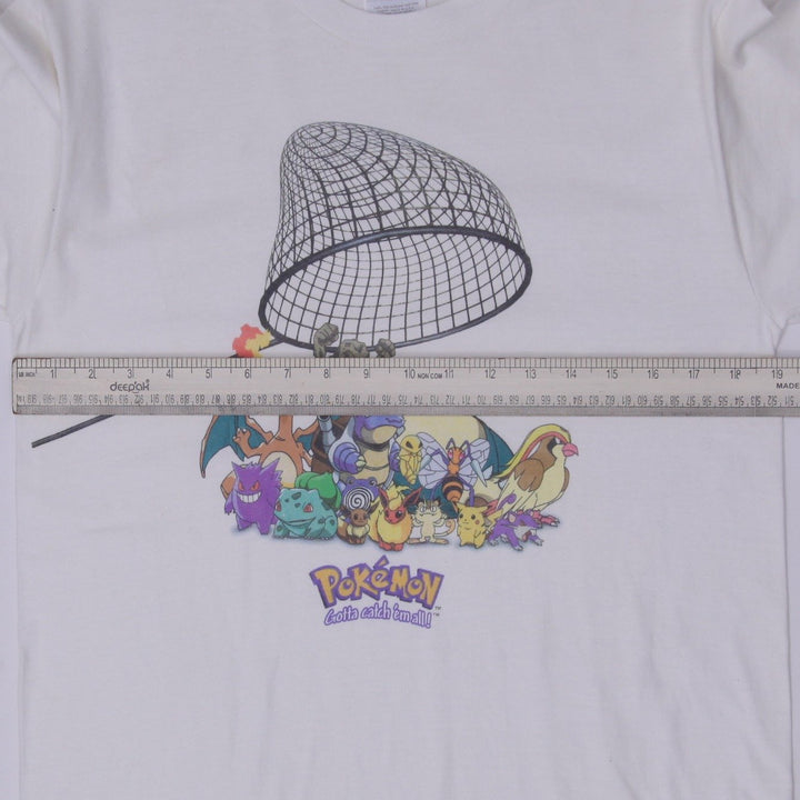 Vintage 1999 Pokemon Gen 1 Charizard Pikachu T-Shirt Size XL