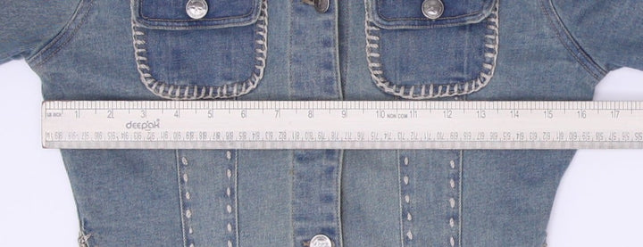 Crochet Detail Denim Jacket Size S | Migration_Jackets - View 10 | Fashion Rerun