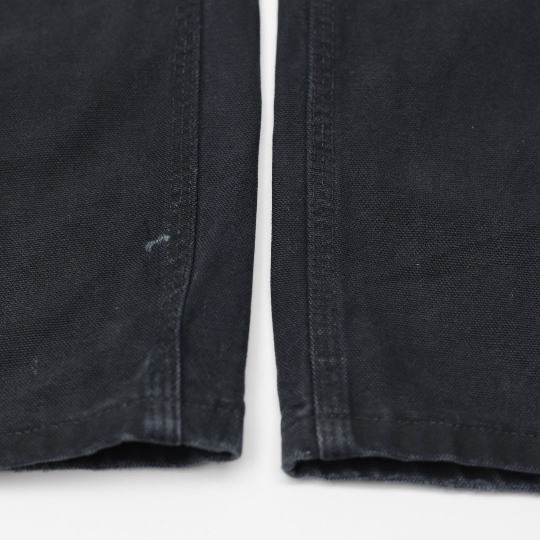 Mens 2014 Carhartt B11 BLK Carpenter Pants Canvas Dungarees Loose 36x32