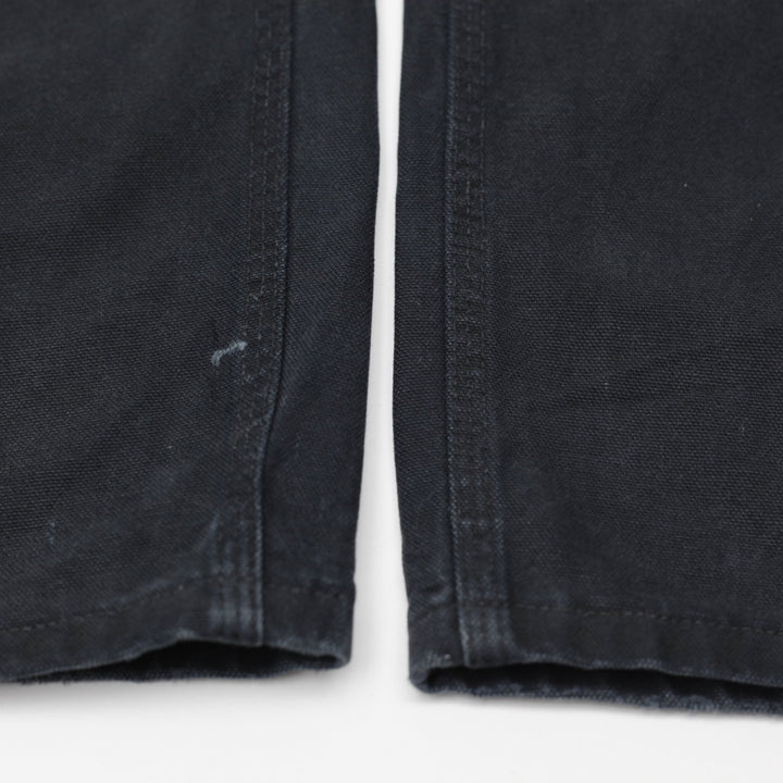 Mens 2014 Carhartt B11 BLK Carpenter Pants Canvas Dungarees Loose 36x32