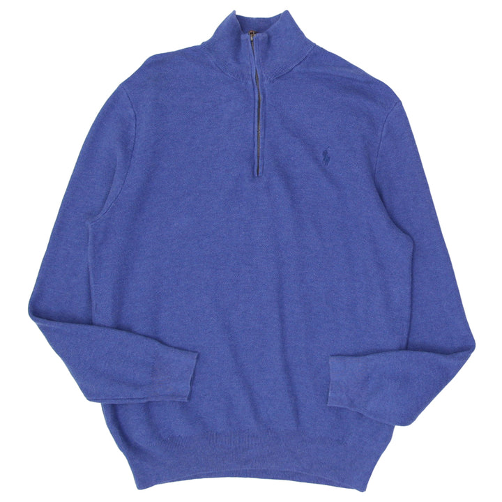Mens Polo Ralph Lauren Quarter Zip Pima Cotton Sweater