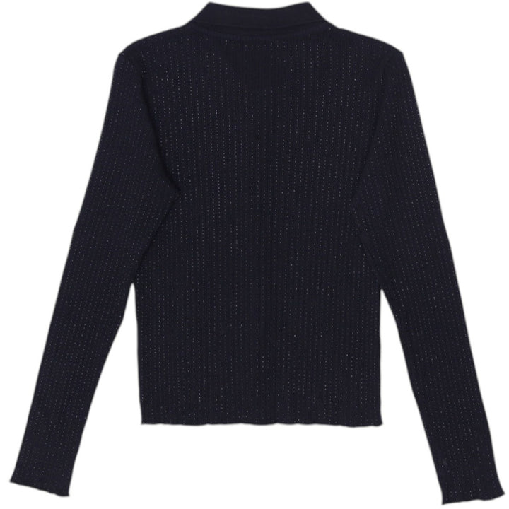 Ladies Polo Ralph Lauren Ribbed Beaded Detail Sweater Size S | Migration_Knitwear & Sweaters - Side View | Fashion Rerun
