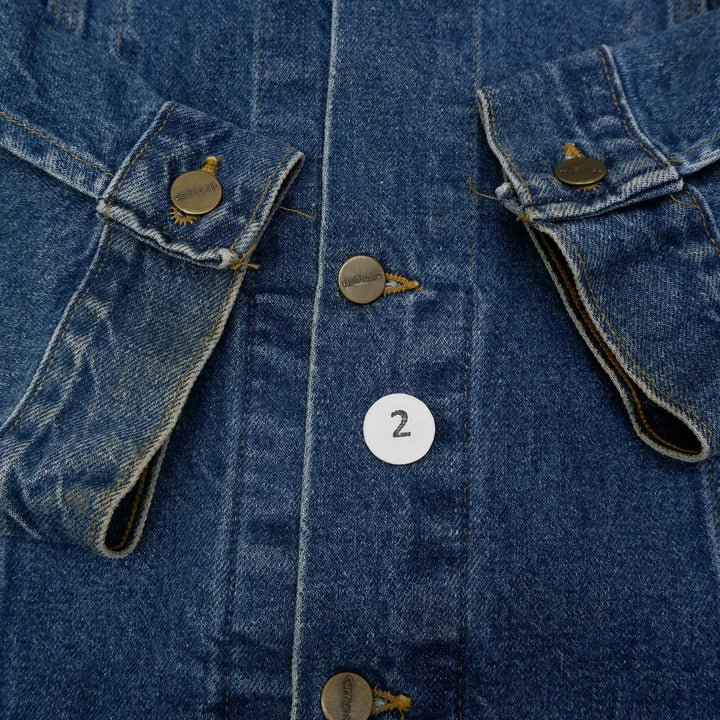 Vintage Mens Carhartt Denim Trucker Jacket Blue Workwear | Migration_Jackets UAENAT20 - View 6 | Fashion Rerun