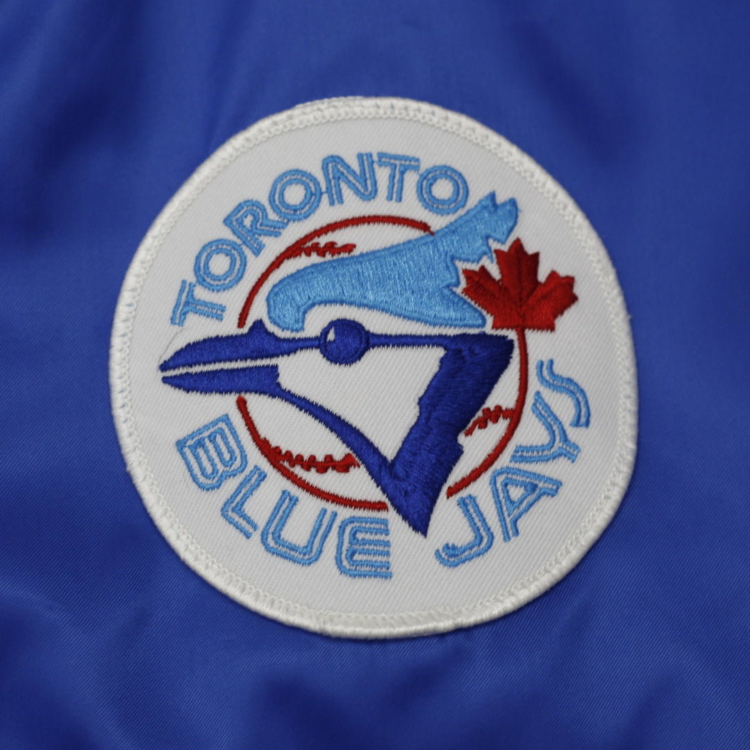 Vintage Toronto Blue Jays Chalk Line Satin Snap Button Jacket L | Migration_Jackets - Detail View | Fashion Rerun