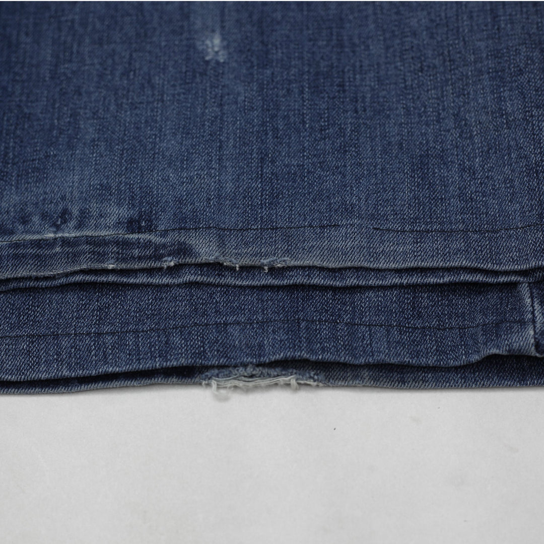 Y2K Mens Blue Denim Straight Fit Distressed Jeans Size 38 | Migration_Jeans & Pants - Detail View | Fashion Rerun