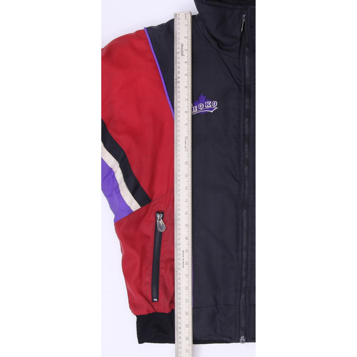 Vintage Choko Lite Racing Jacket Mens Black Red Purple Snowmobile Coat
