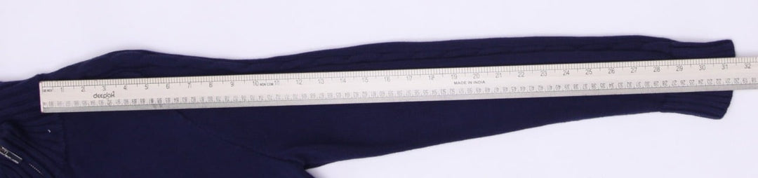 Vintage Ralph Lauren Sport Sweater Navy Full Zip Cotton XL | Migration_Jumper & Knitwear RL Collection - View | Fashion Rerun