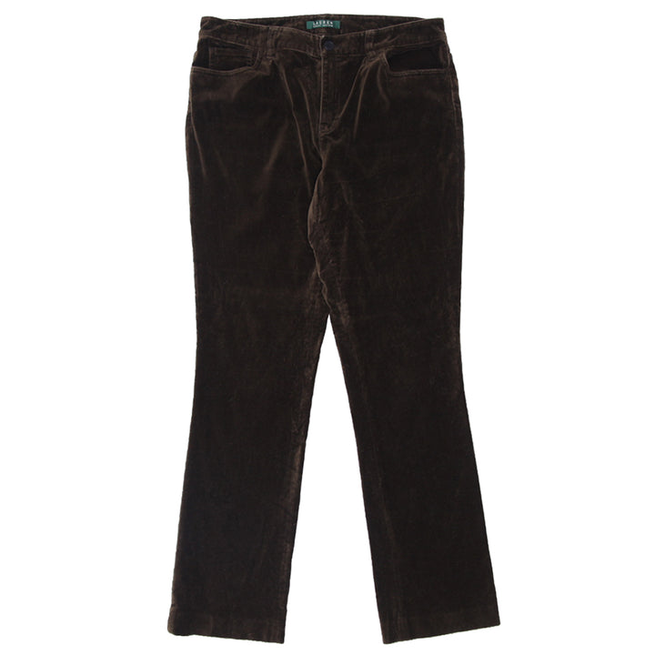 Ladies Ralph Lauren Brown Velour Pants - Fashion Rerun Vintage Migration_Pants