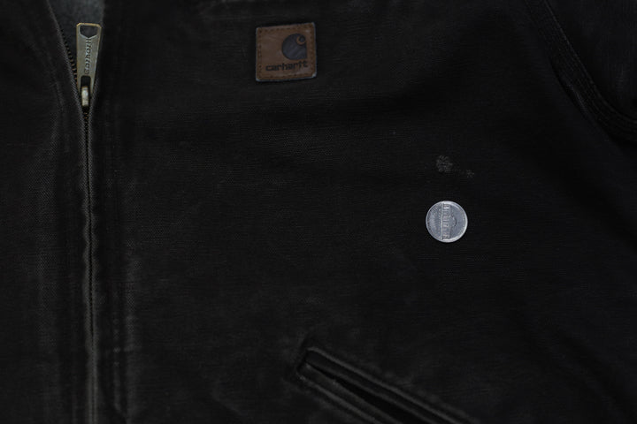 Mens Carhartt J141 DKB Sherpa Fleece Lined Workwear Hooded Jacket