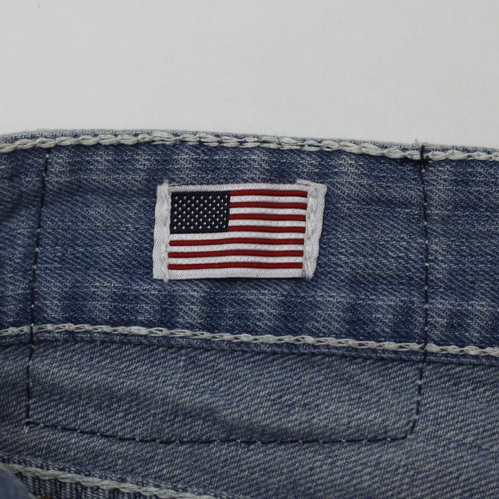 Y2K Mens True Religion Billy Flap Pocket Denim Jeans Size 30