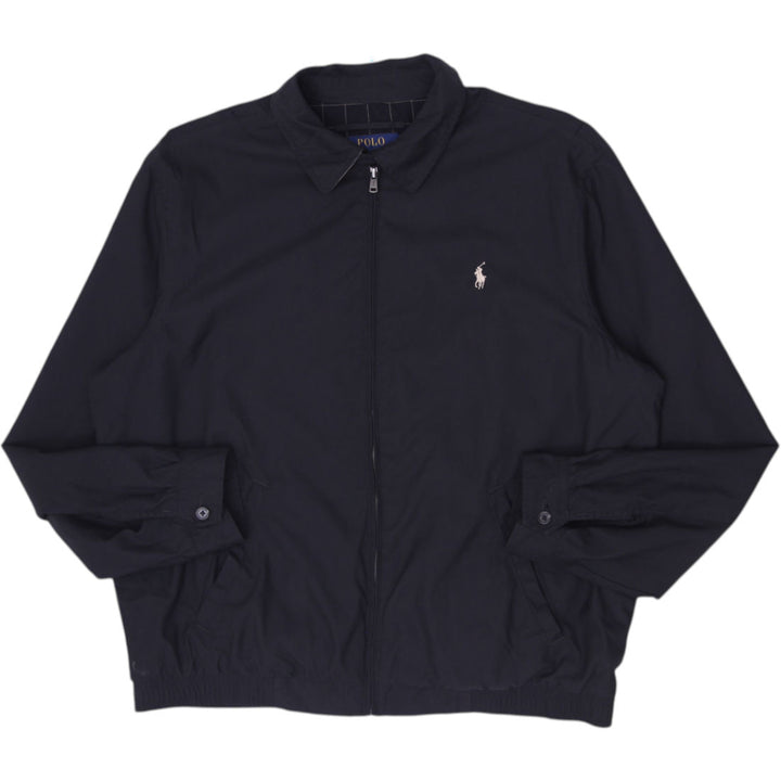 Mens Full-Zip Bi-Swing Harrington Windbreaker Jacket Size L
