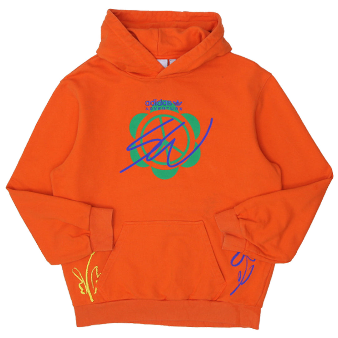 Mens Adidas Adventure Pullover Hoodie Orange