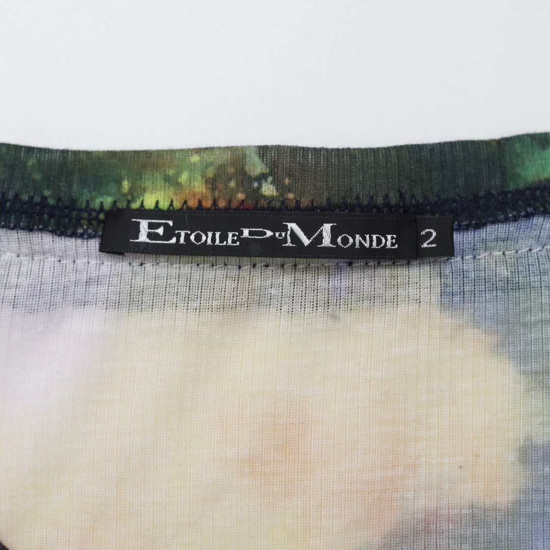 Y2K Scenic Print Long Sleeve Top Size 2 | Migration_Y2K Tops - Back View | Fashion Rerun