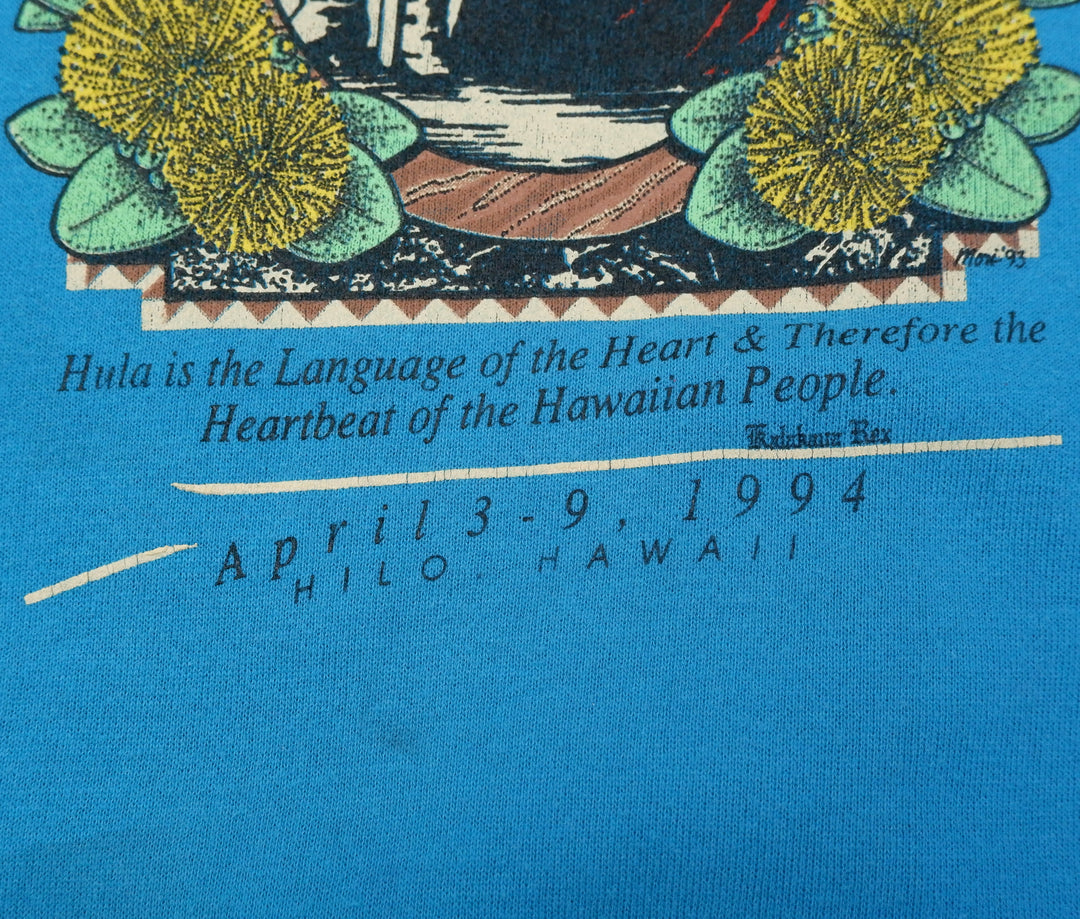 Vintage Merrie Monarch Festival Hilo Hawaii Sweatshirt Jerzees