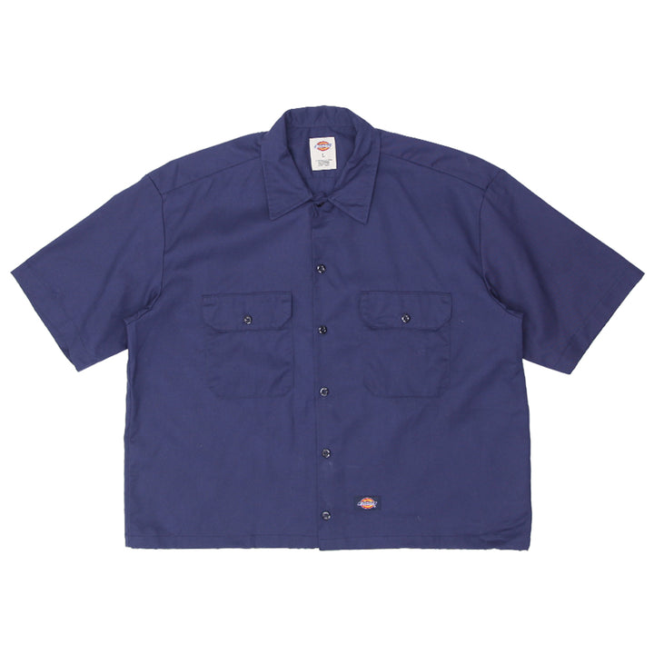 Mens Dickies Customized Work Shirt Navy Blue - Fashion Rerun Vintage Migration_Shirt