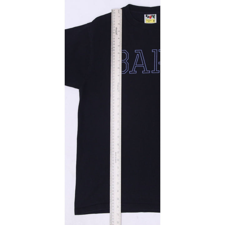 Mens A Bathing Ape Hand Drawn BAPE Logo Black T-Shirt  M | Migration_T-Shirts SW COLLECTION - View 8 | Fashion Rerun