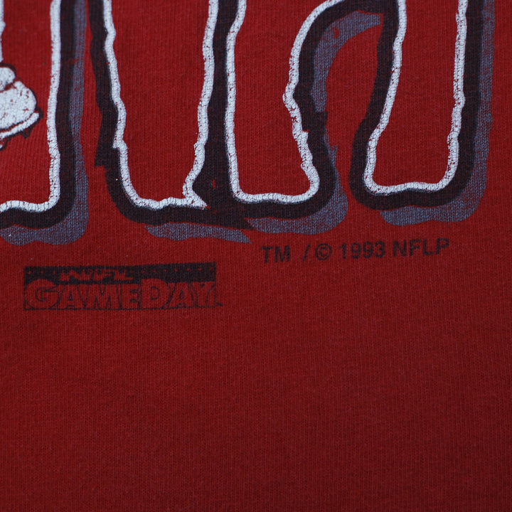 Vintage 1993 Kansas City Chiefs Joe Montana Caricature T-Shirt