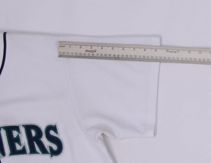 Vintage Mens Majestic Seattle Mariners Jersey White MLB Baseball Size XL | Migration_Jerseys - View 6 | Fashion Rerun