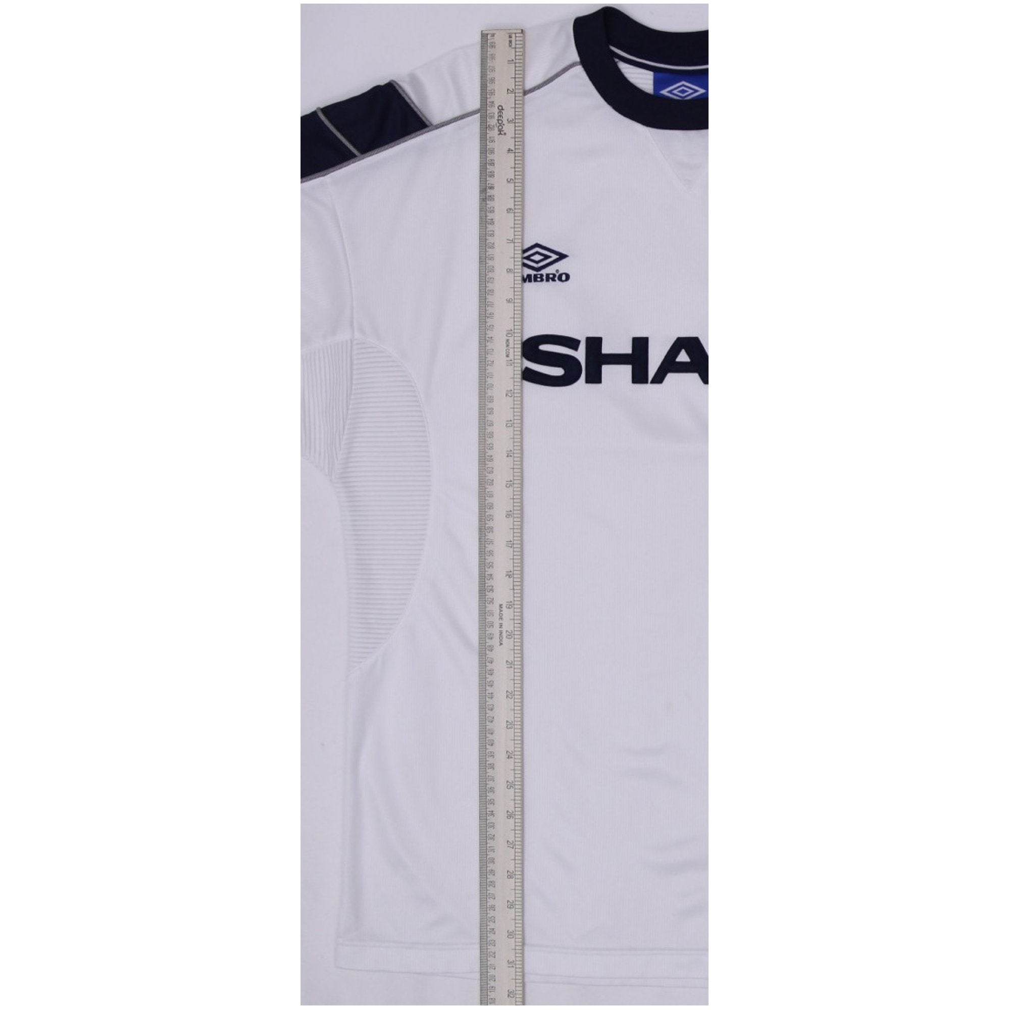 Shop Mens 99-00 Mens Umbro Manchester United Jersey White Soccer