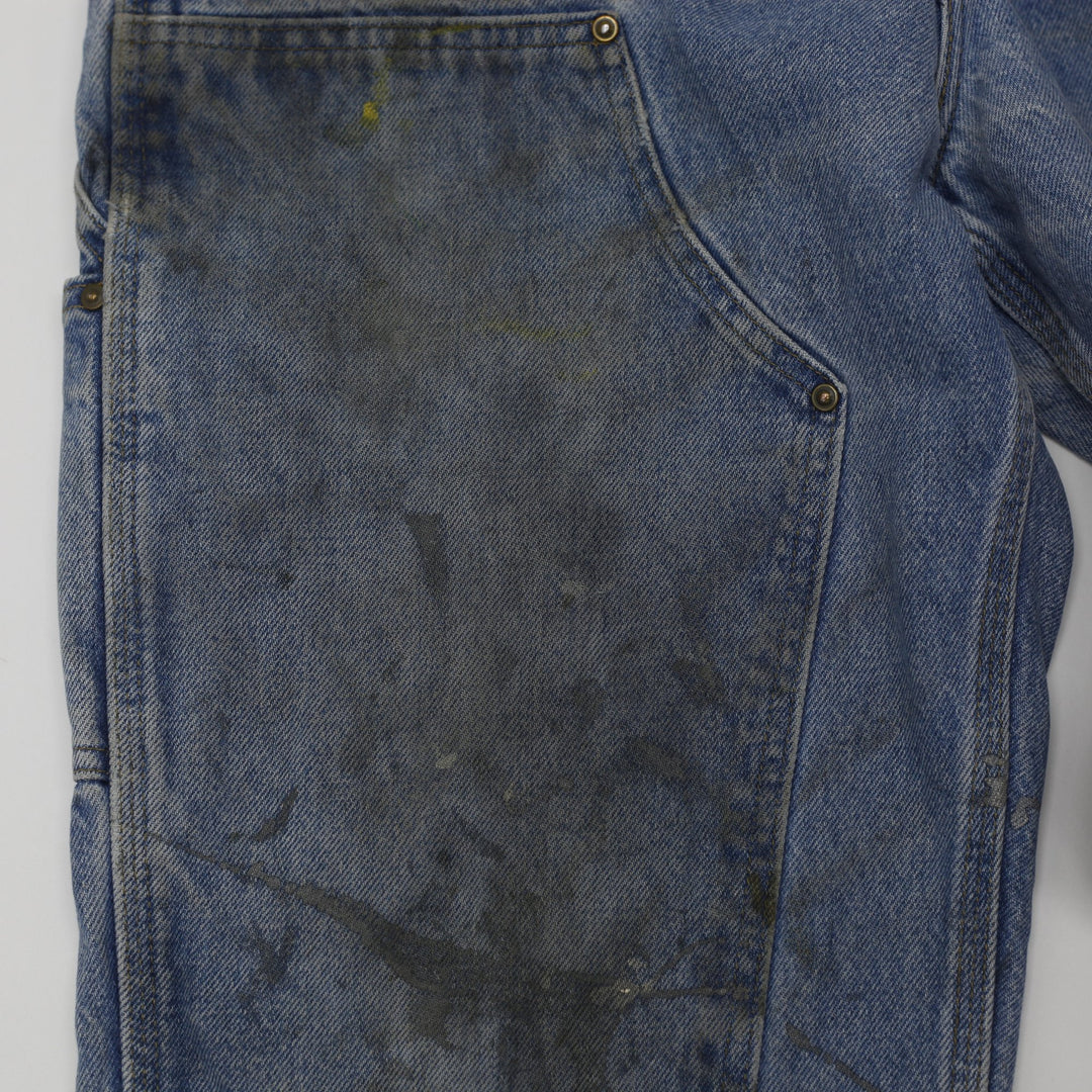 Mens Carhartt  B73-DST Loose Fit Distressed Workwear Denim Jeans Size 32x30