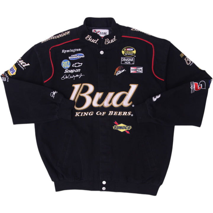 Vintage 90s Nascar Racing Embroidered Budweiser Jacket Size XXL | Migration_Jackets | Fashion Rerun