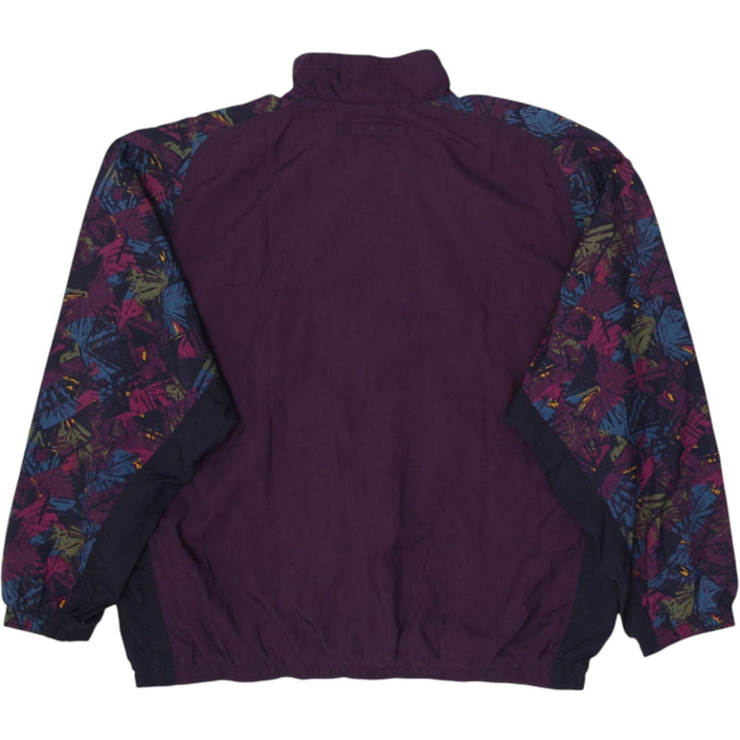 Vintage Nike Windbreaker Jacket Women's Full Zip Printed Sleeve Purple