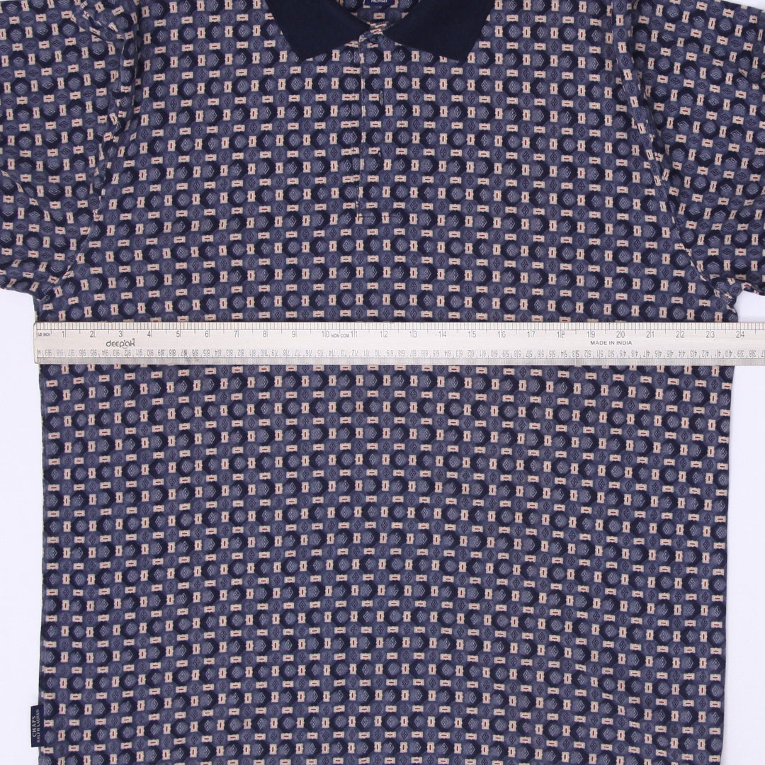 Mens Chaps Ralph Lauren 100% Long Sleeve Polo T-Shirt Size L