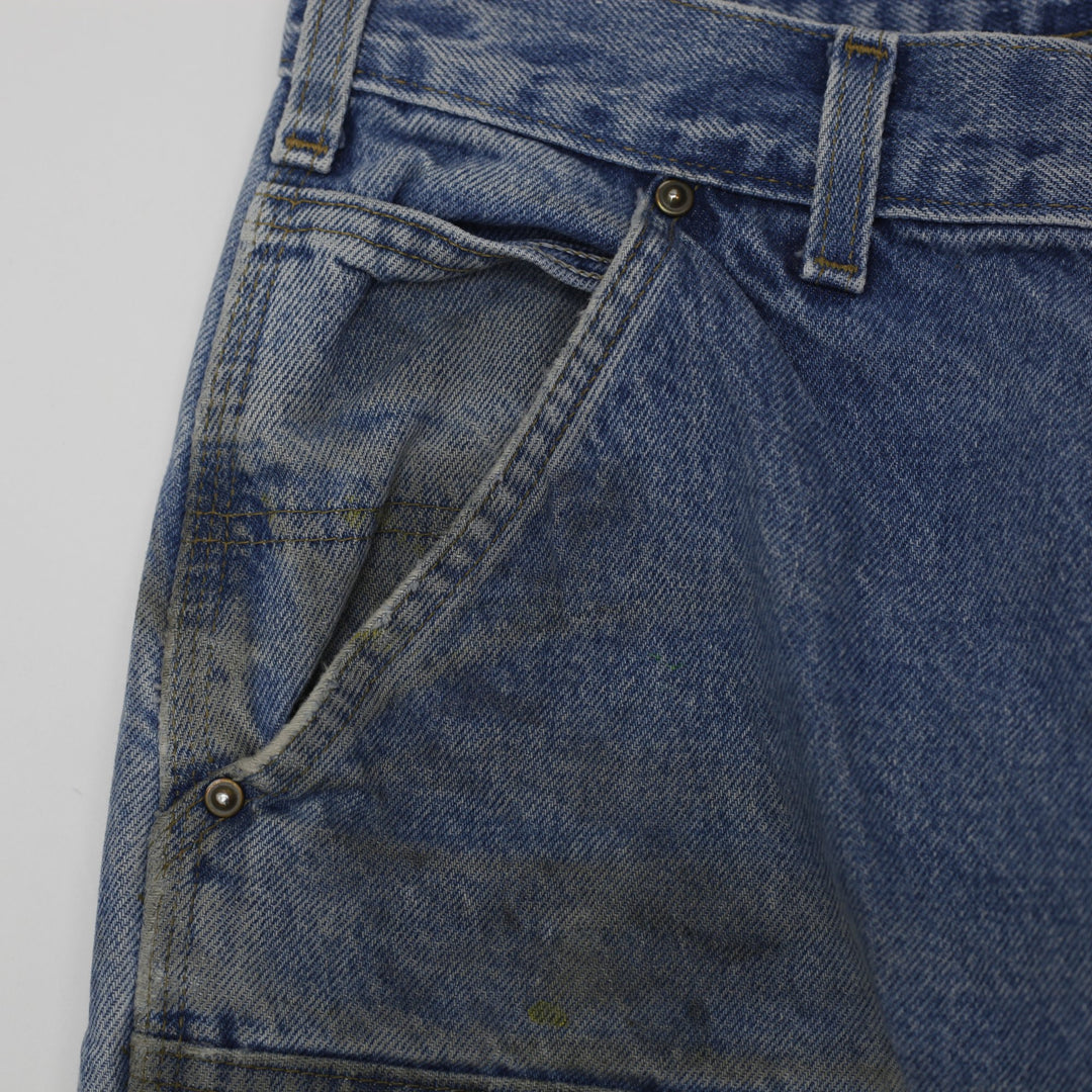 Mens Carhartt  B73-DST Loose Fit Distressed Workwear Denim Jeans Size 32x30