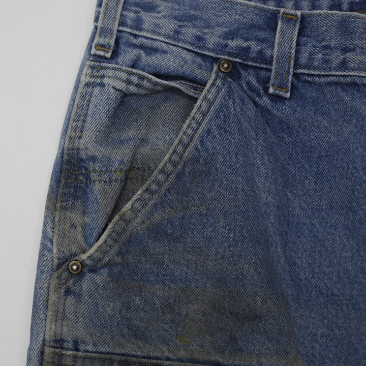 Mens Carhartt  B73-DST Loose Fit Distressed Workwear Denim Jeans Size 32x30