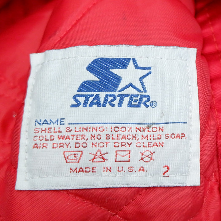 Vintage 80s Starter NBA CHICAGO BULLS Nylon Button-Down XL Jacket