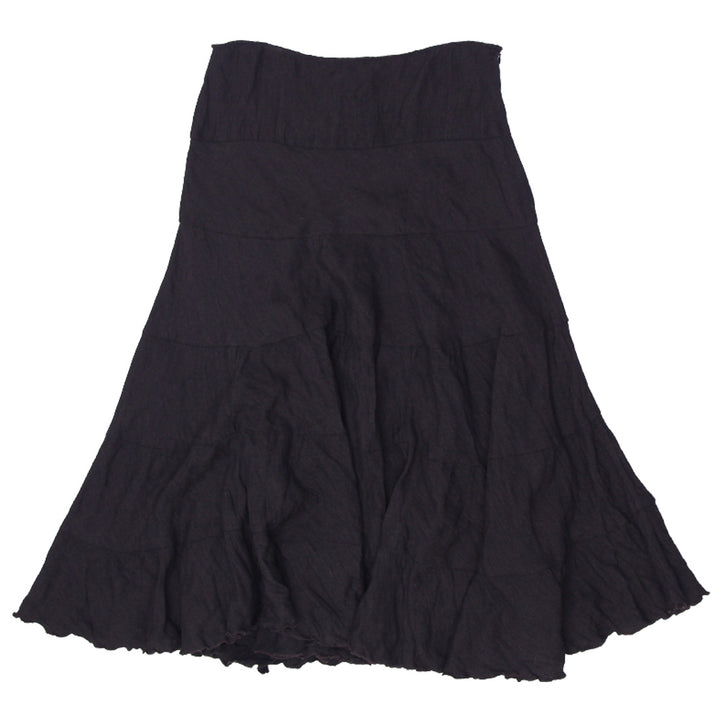 Y2K Ladies Tohn M Brown Pleated Skirt