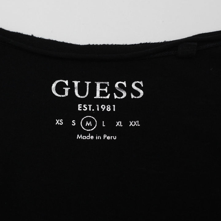 Y2K Ladies Guess Graphic V-Neck Tee Size M | Migration_Y2K Tops - Back View | Fashion Rerun